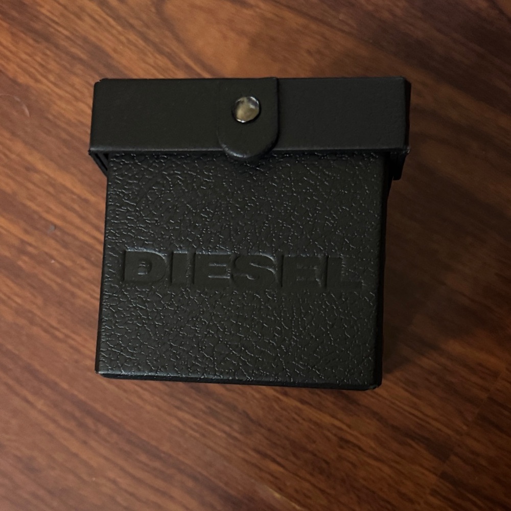 Diesel Black Leather Watch Box